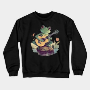 Frog Guitar Acoustic Crewneck Sweatshirt